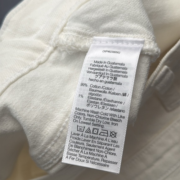 Madewell white The Perfect Vintage Wide-Leg Crop Jean 31p Patch Pocket - Picture 4 of 10